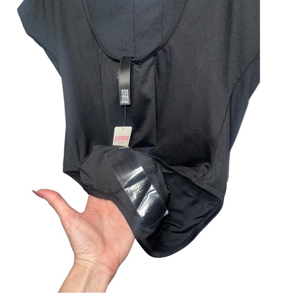 PINK ACTIVE Black One Piece Swimsuit L NWT - Picture 15 of 16